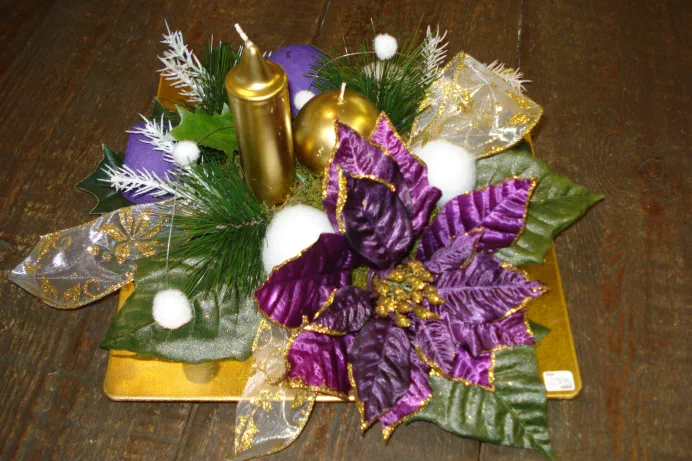 Flores para Navidad, regalos y adornos florales decorativos navideños