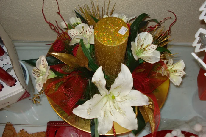 Flores para Navidad, regalos y adornos florales decorativos navideños